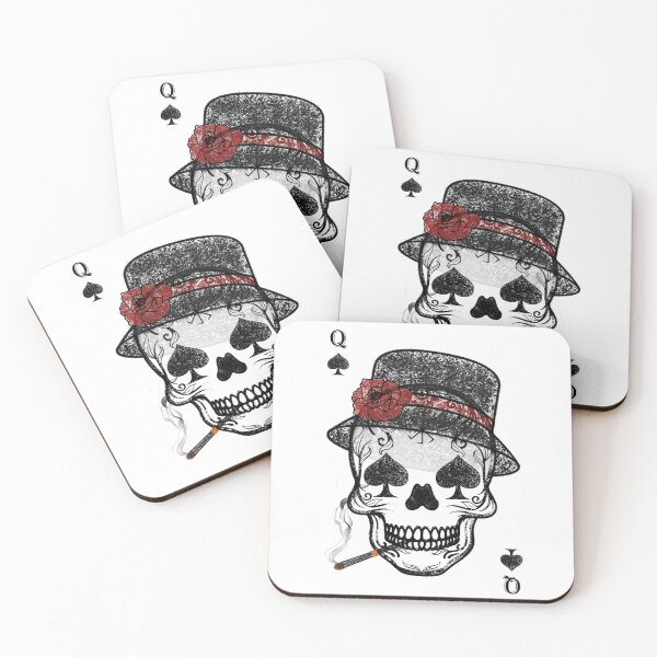 Item preview, spade card with skull designed and sold by KalpeaTytto.