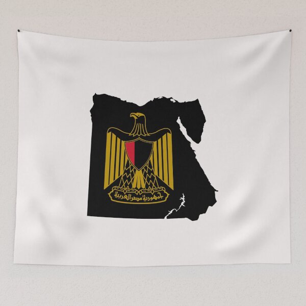 Item preview, EGYPTIAN Flag Map designed and sold by AnimalsDH305.