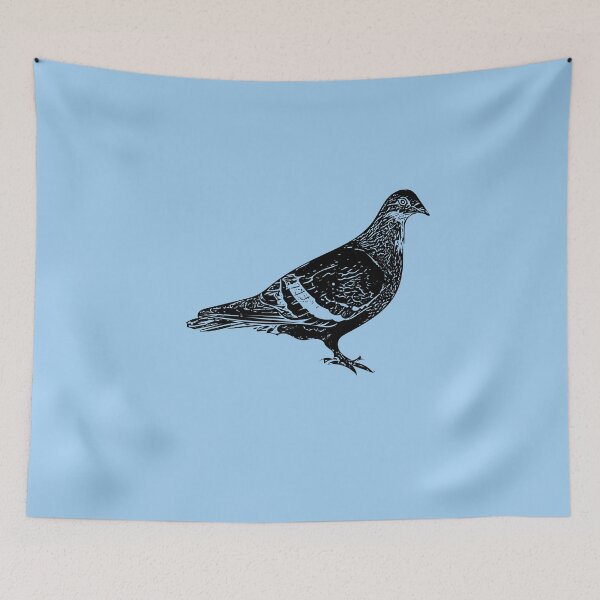 Item preview, Rock Dove Common Pigeon Black Design  designed and sold by designsasstultd.