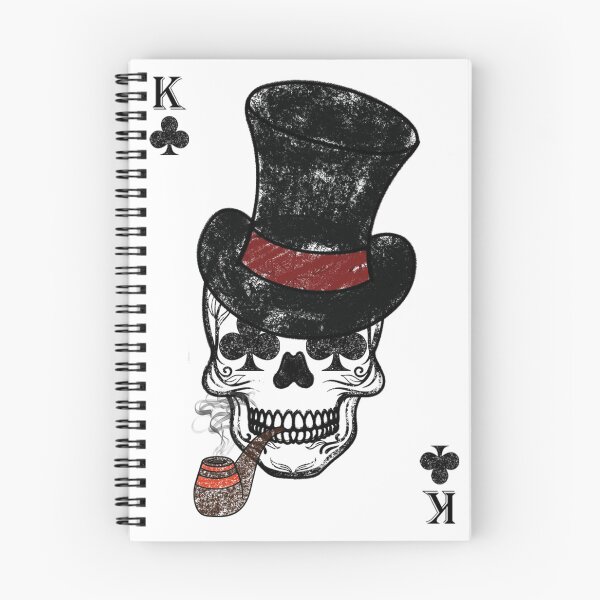 Item preview, card of clubs with a skull designed and sold by KalpeaTytto.