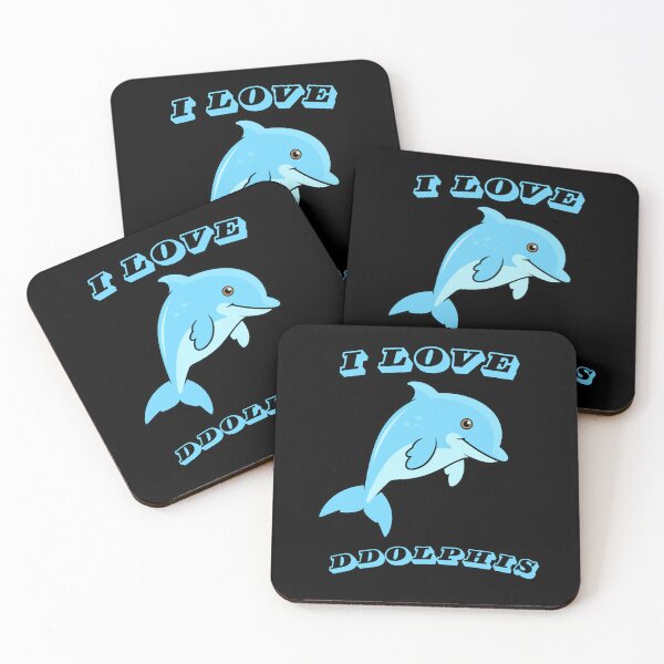 Item preview, I LOVE DOLPHINS,  GIFT IDEA FOR DOLPHINS LOVERS  designed and sold by YourTrendyTees.