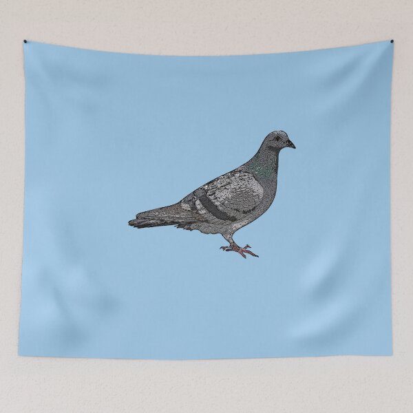 Item preview, Rock Dove Common Pigeon Black Alternate Design  designed and sold by designsasstultd.
