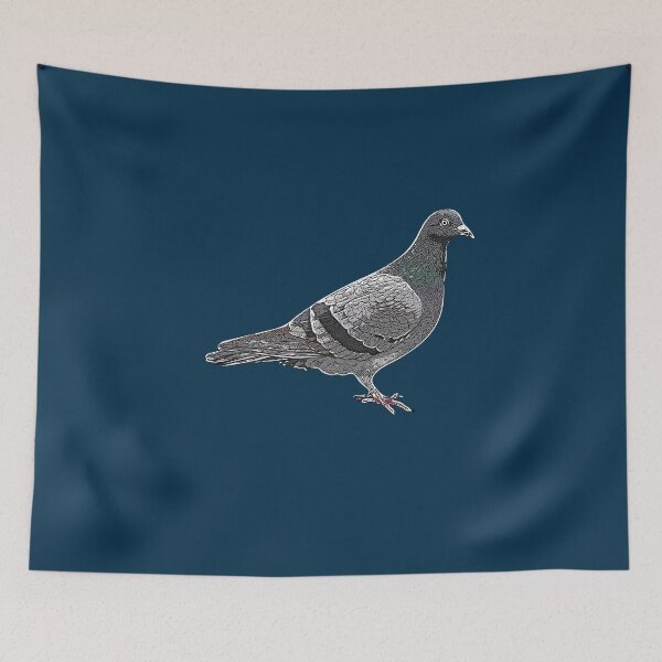 Item preview, Rock Dove Common Pigeon White Alternate Design  designed and sold by designsasstultd.