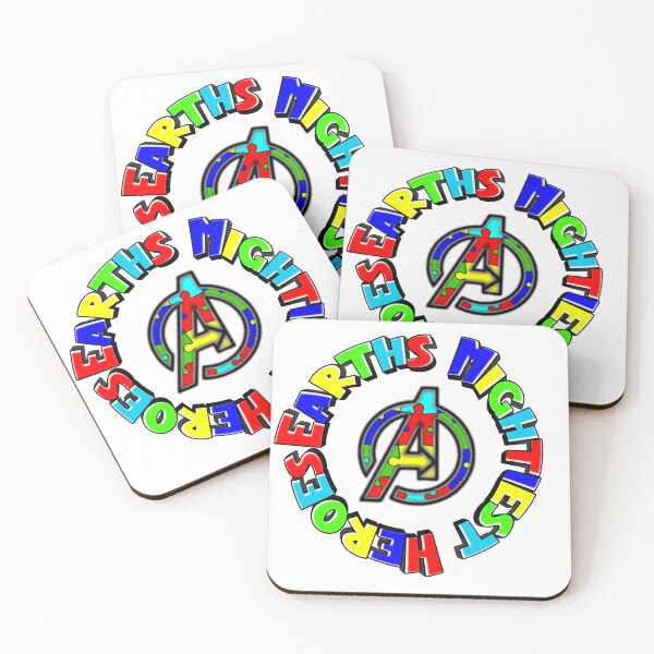 Item preview, Autism Awareness Earths Mightiest Heroes  designed and sold by BerryBerryBaby.