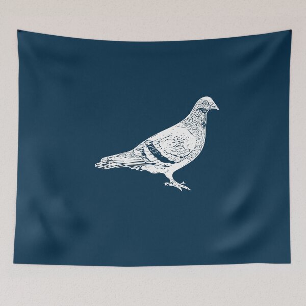 Item preview, Rock Dove Common Pigeon White Design  designed and sold by designsasstultd.