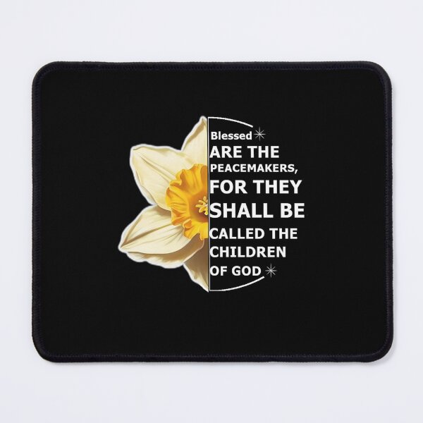 Item preview, Biblical Scripture - Christian - 7th Beatitude - Shirt Says:  Blessed are the peacemakers, for they shall be called the children of God.   designed and sold by WhiteGothic.