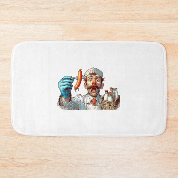 Item preview, The Milkman, sausage on a Fork. Get Forked designed and sold by Get-Forked.