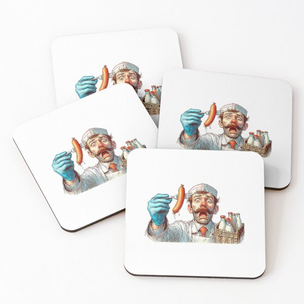 Item preview, The Milkman, sausage on a Fork. Get Forked designed and sold by Get-Forked.