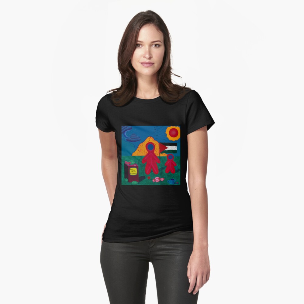 Item preview, Fitted T-Shirt designed and sold by marie-magnetic.