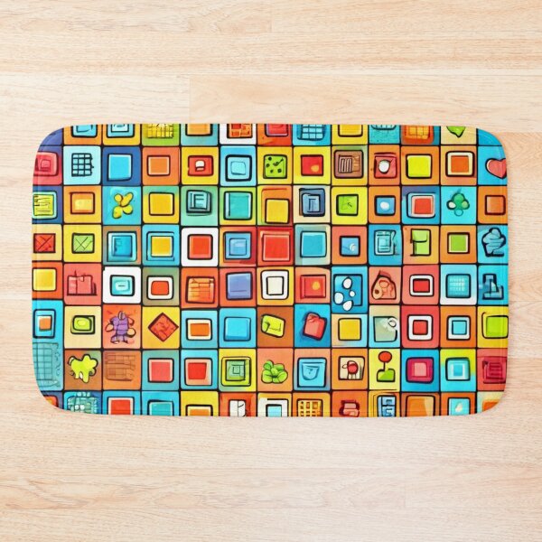Item preview,  Comic Object Patterns: Colorful Art designed and sold by Health And Fitness Posts e-Store.