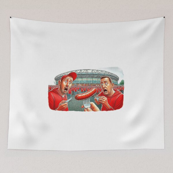 Item preview, England Fans, sausage on a Fork. Get Forked designed and sold by Get-Forked.