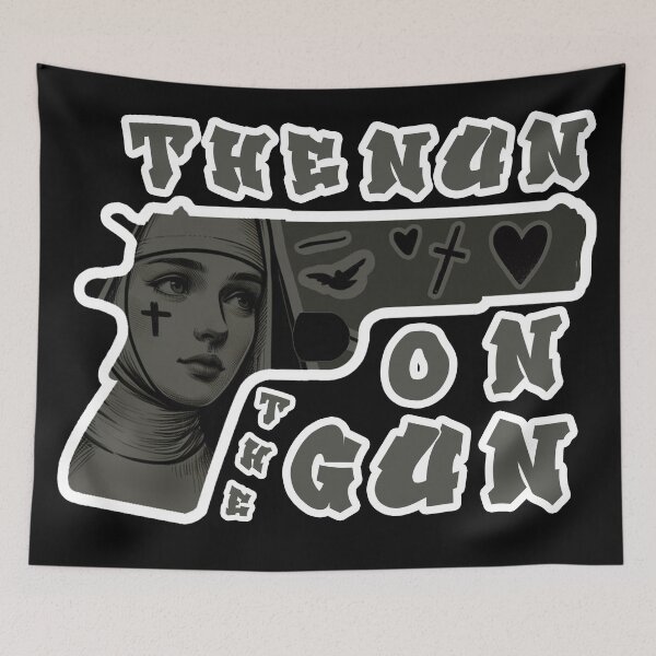 Item preview, The Nun On The Gun designed and sold by Echonn.