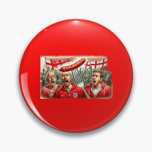 Item preview, England Fans, sausage on a Fork. Get Forked designed and sold by Get-Forked.