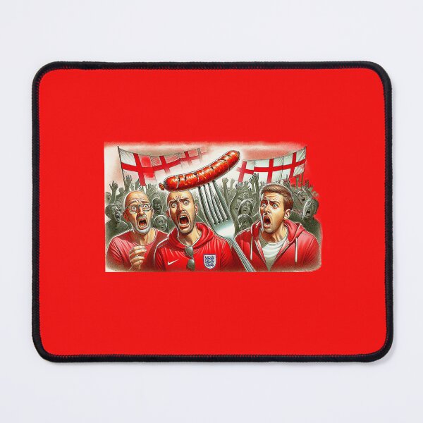 Item preview, England Fans, sausage on a Fork. Get Forked designed and sold by Get-Forked.