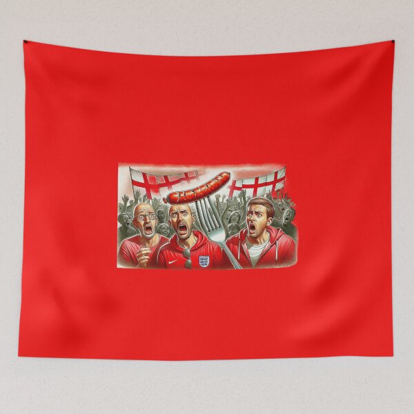 Item preview, England Fans, sausage on a Fork. Get Forked designed and sold by Get-Forked.