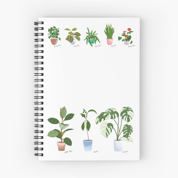 Item preview, Four houseplants - digital illustration designed and sold by artelleDesign.