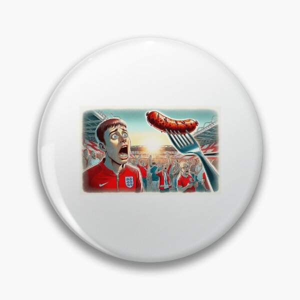 Item preview, England Fans, sausage on a Fork. Get Forked designed and sold by Get-Forked.