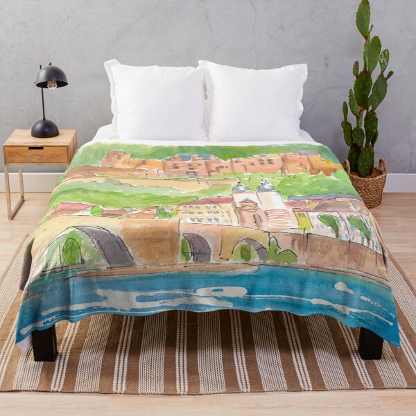 Item preview, Heidelberg Germany View of Old Town and Castle designed and sold by artshop77.