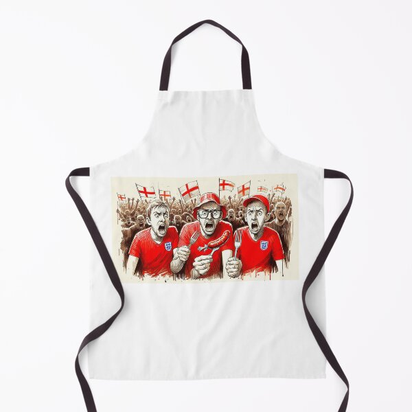 Item preview, England Fans, sausage on a Fork. Get Forked designed and sold by Get-Forked.