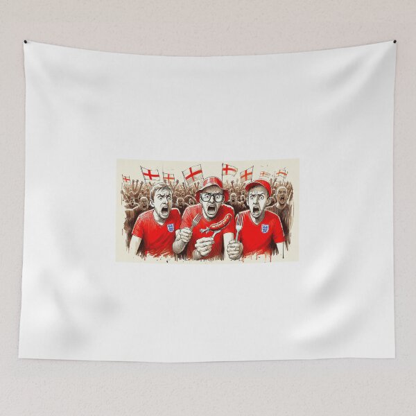 Item preview, England Fans, sausage on a Fork. Get Forked designed and sold by Get-Forked.