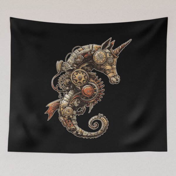 Item preview, Steampunk seahorse designed and sold by drizzd.