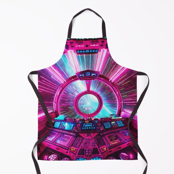 Item preview, Starship Cockpit in Hyperspace Leap Pink designed and sold by Synthwave Poem.