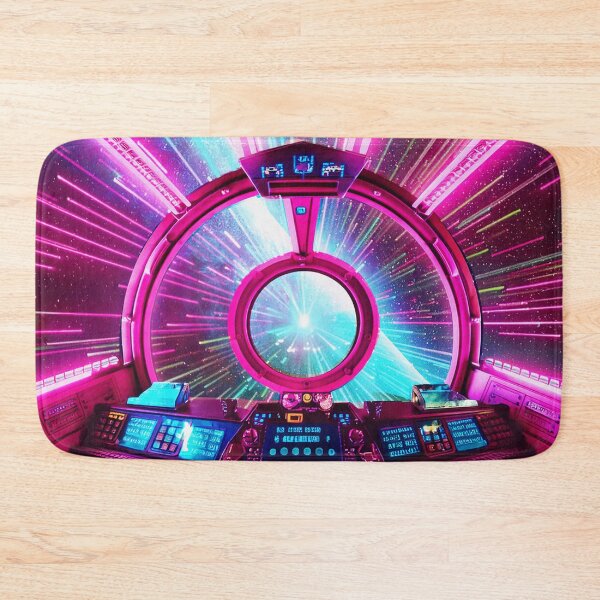 Item preview, Starship Cockpit in Hyperspace Leap Pink designed and sold by Synthwave Poem.