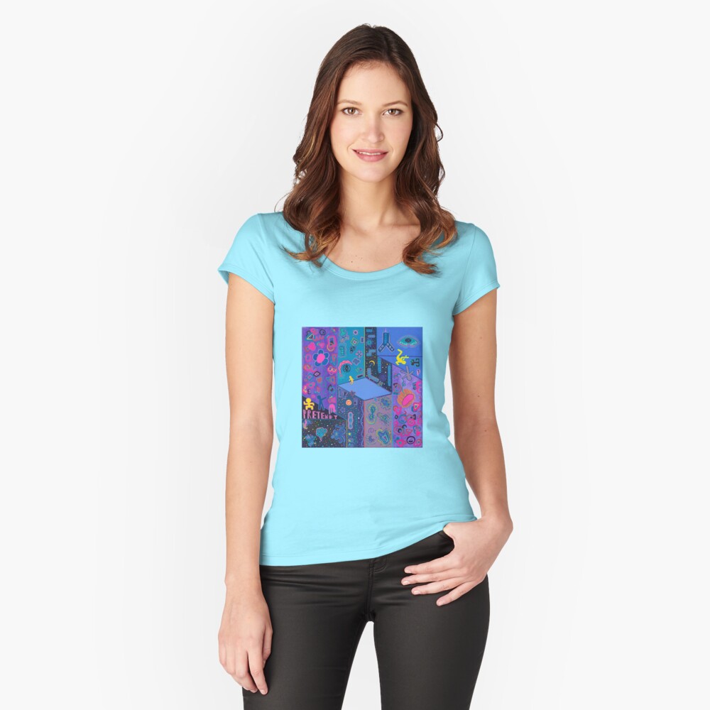 Item preview, Fitted Scoop T-Shirt designed and sold by marie-magnetic.