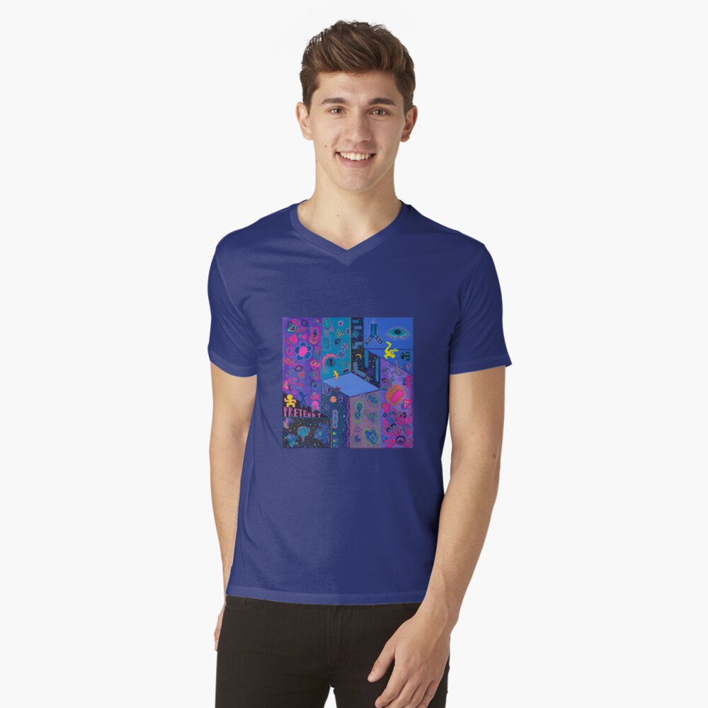 Item preview, V-Neck T-Shirt designed and sold by marie-magnetic.