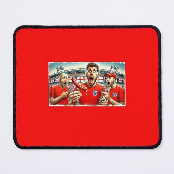 Item preview, England Fans, sausage on a Fork. Get Forked designed and sold by Get-Forked.