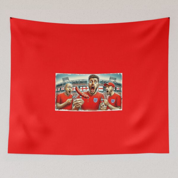 Item preview, England Fans, sausage on a Fork. Get Forked designed and sold by Get-Forked.