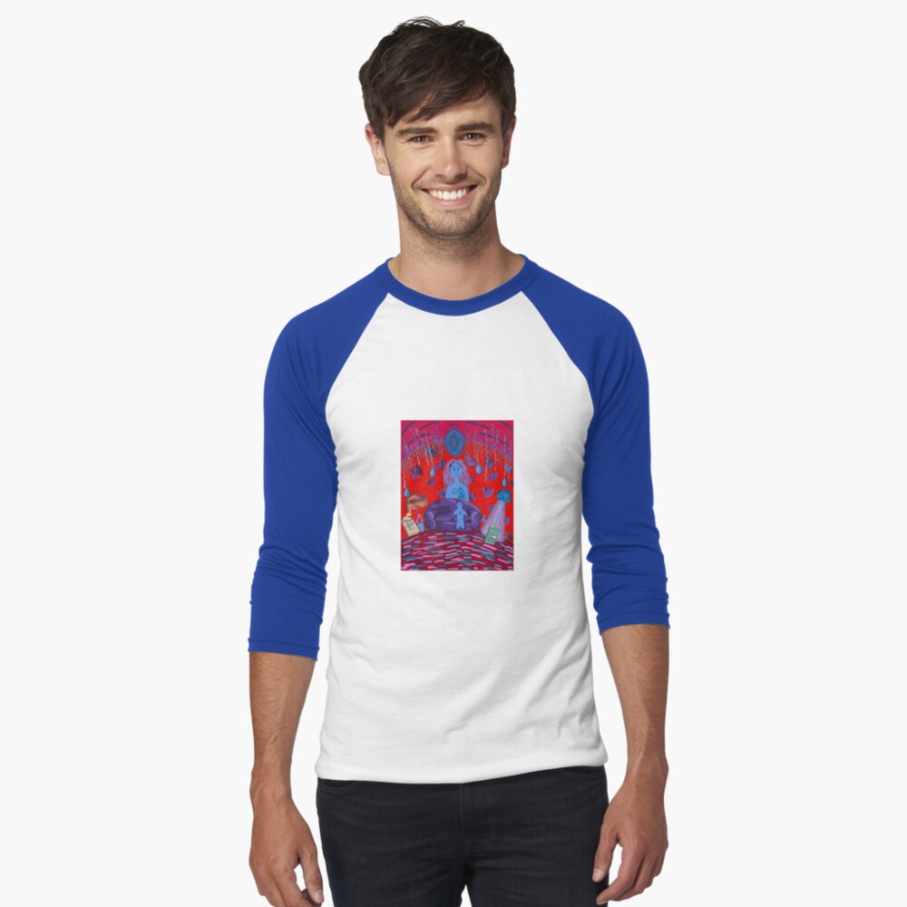 Item preview, Baseball ¾ Sleeve T-Shirt designed and sold by marie-magnetic.