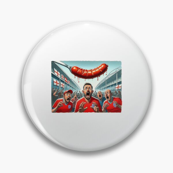 Item preview, England Fans, sausage on a Fork. Get Forked designed and sold by Get-Forked.