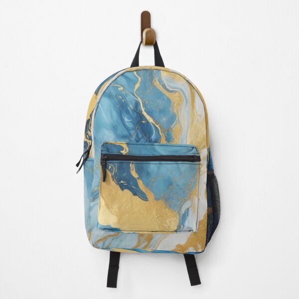 Item preview, Rare blue gold marble pattern design designed and sold by Anshu3813.