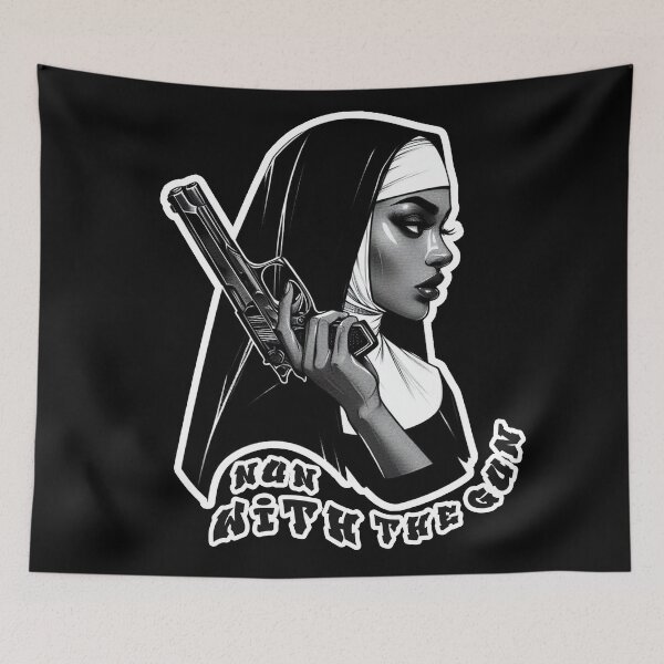 Item preview, Nun With The Gun designed and sold by Echonn.