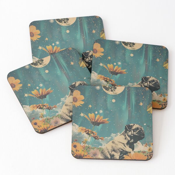 Item preview, Vintage Cute Pug Puppy Inspirational Art designed and sold by LVTFCOarts.