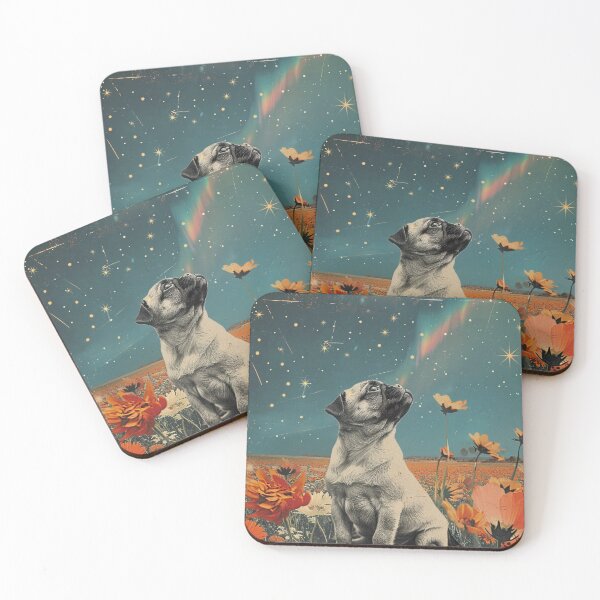 Item preview, Vintage Cute Dog Pug Puppy Retro Art designed and sold by LVTFCOarts.
