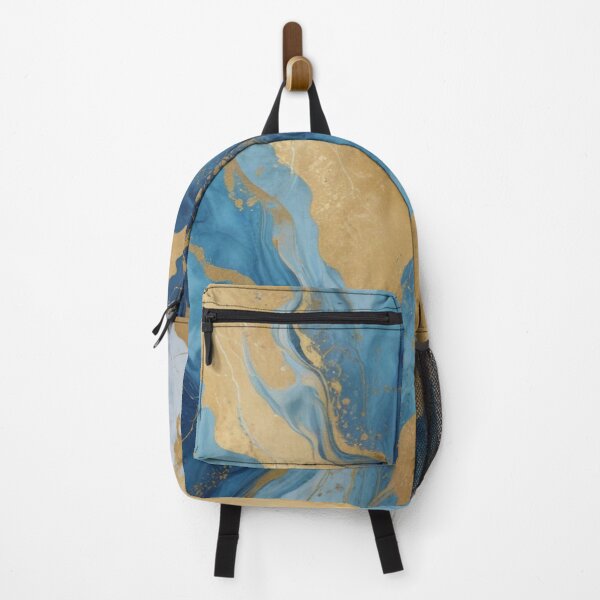 Item preview, Rare blue gold marble pattern design designed and sold by Anshu3813.