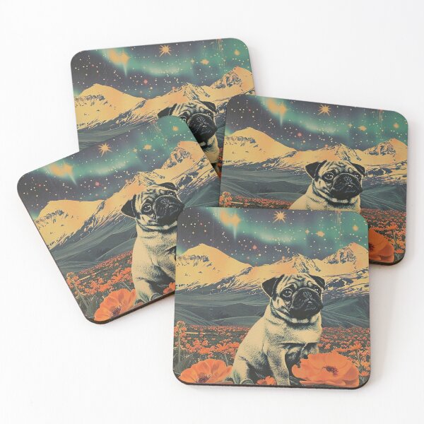 Item preview, Funny Pug Puppy Cute Dog Vintage Art designed and sold by LVTFCOarts.