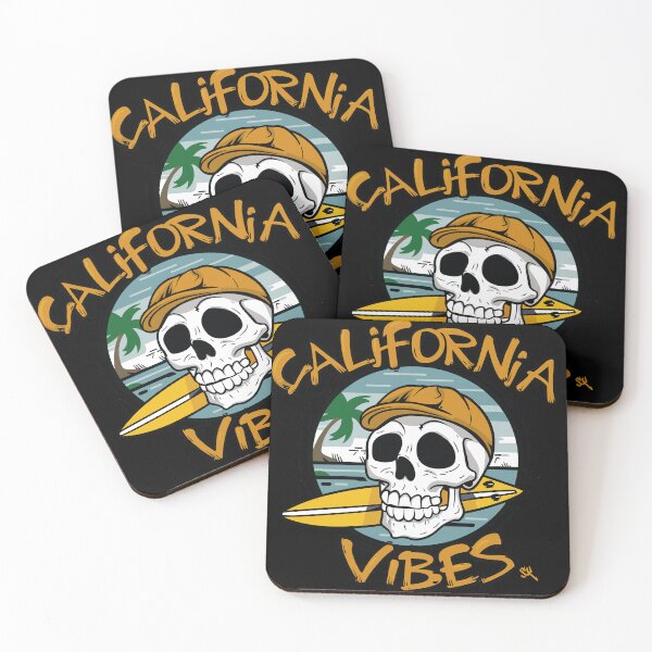 Item preview, Skull - California Vibes Surfing - The Skull Club, Skull, Totenkopf, Freak designed and sold by HIGUMAX.