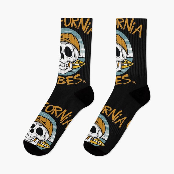Artikelvorschau, Skull - California Vibes Surfing - The Skull Club, Skull, Totenkopf, Freak entworfen und verkauft von HIGUMAX.