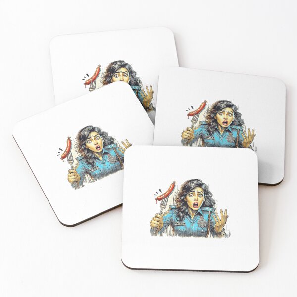 Item preview, Police Woman, sausage on a Fork. Get Forked designed and sold by Get-Forked.