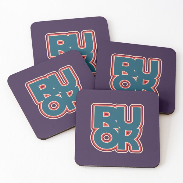 Item preview, R U OK | Mental health | positive attitude | adulting | encouraging quotes designed and sold by themichetti.