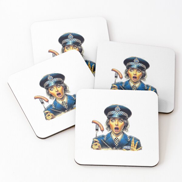 Item preview, Police Woman, sausage on a Fork. Get Forked designed and sold by Get-Forked.