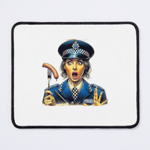 Item preview, Police Woman, sausage on a Fork. Get Forked designed and sold by Get-Forked.