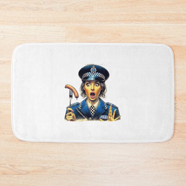 Item preview, Police Woman, sausage on a Fork. Get Forked designed and sold by Get-Forked.