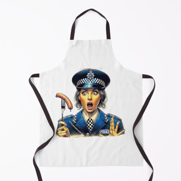 Item preview, Police Woman, sausage on a Fork. Get Forked designed and sold by Get-Forked.