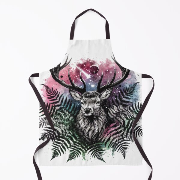 Item preview, Galaxy stag in a bed of ferns designed and sold by Born-to-design.
