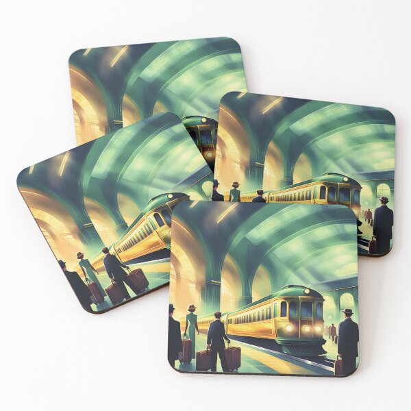 Item preview, Art Deco Train Station (3) designed and sold by AryAtz.