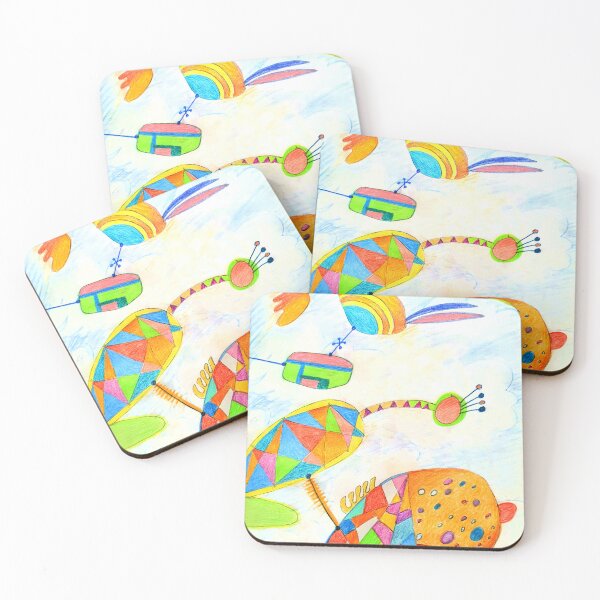 Item preview, houses in the clouds II. abstract designed and sold by Tereza Pilar  Art.